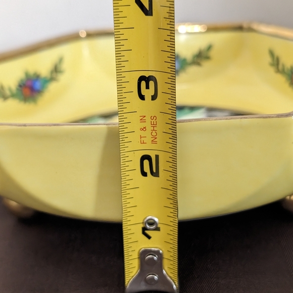 Noritake Art Deco Bowl, Antique Noritake Footed Octagon Bowl - Picture 6 of 6